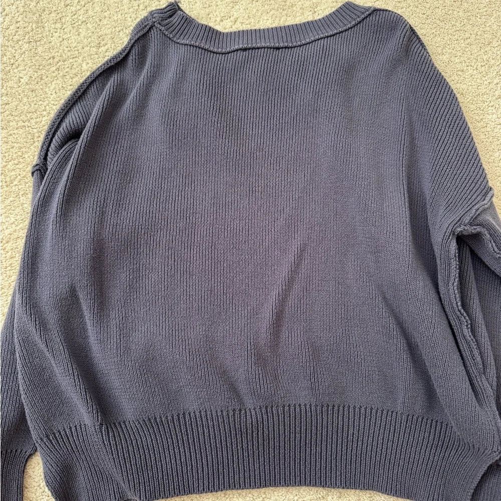 Miracle Women's Sweater - Navy and Red American Flag Design - Picture 4 of 4